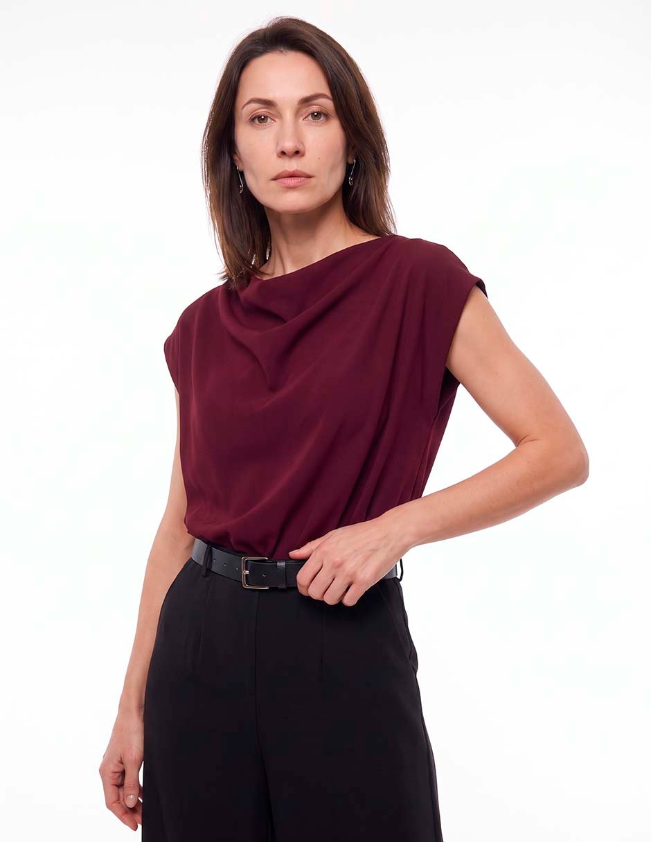 Top Sexy Jeans Cuello Redondo Escote Redondo Tirante Ancho 4