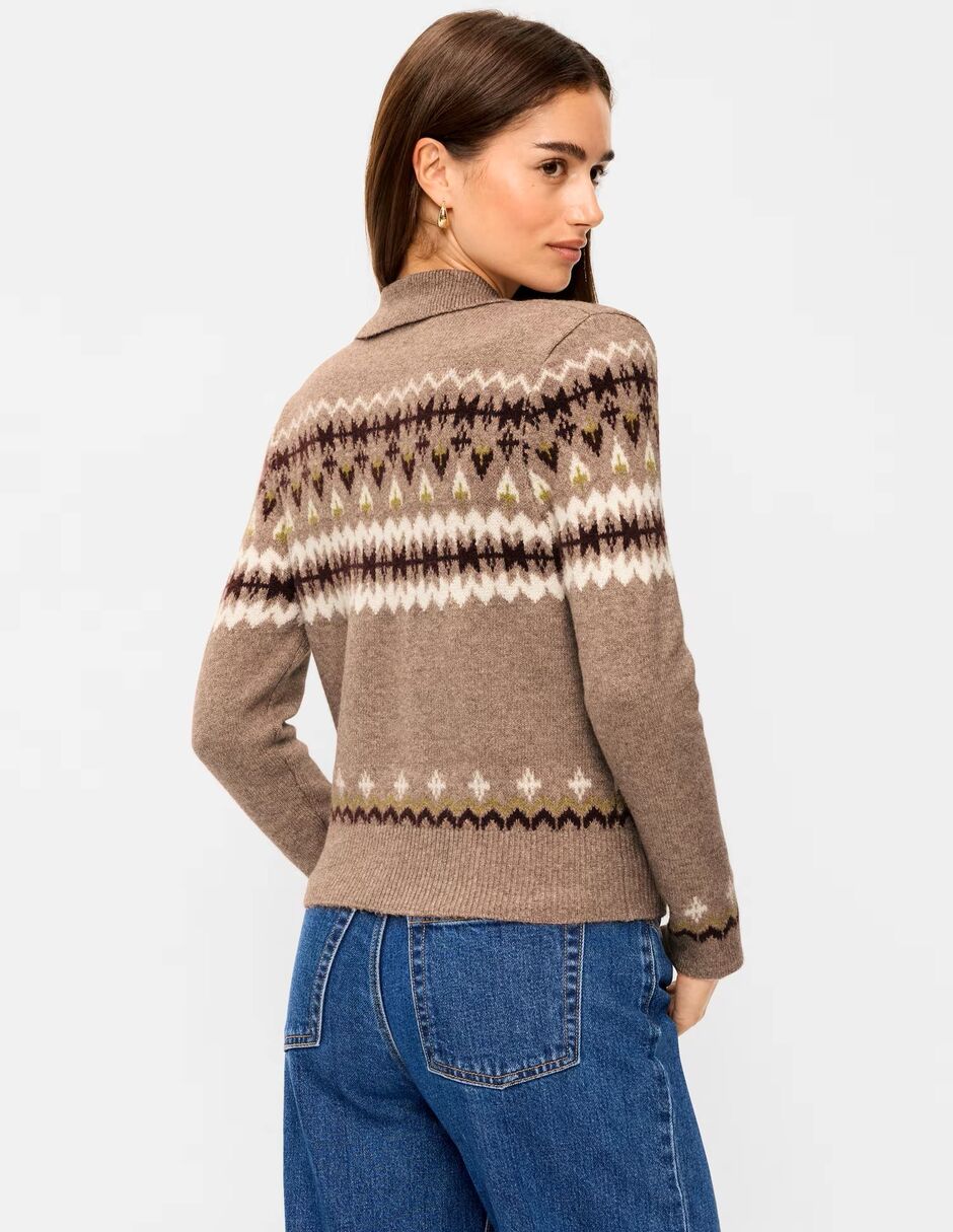 Suéter cuello v para mujer 2