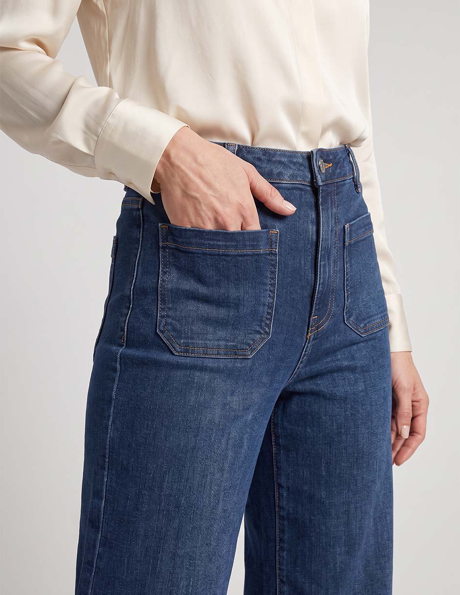 Jeans straight para mujer 4