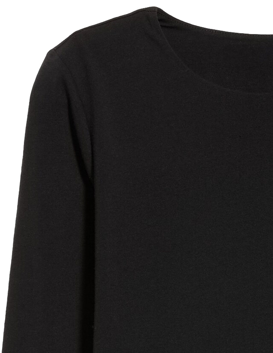 Playera manga larga cuello redondo mujer 2