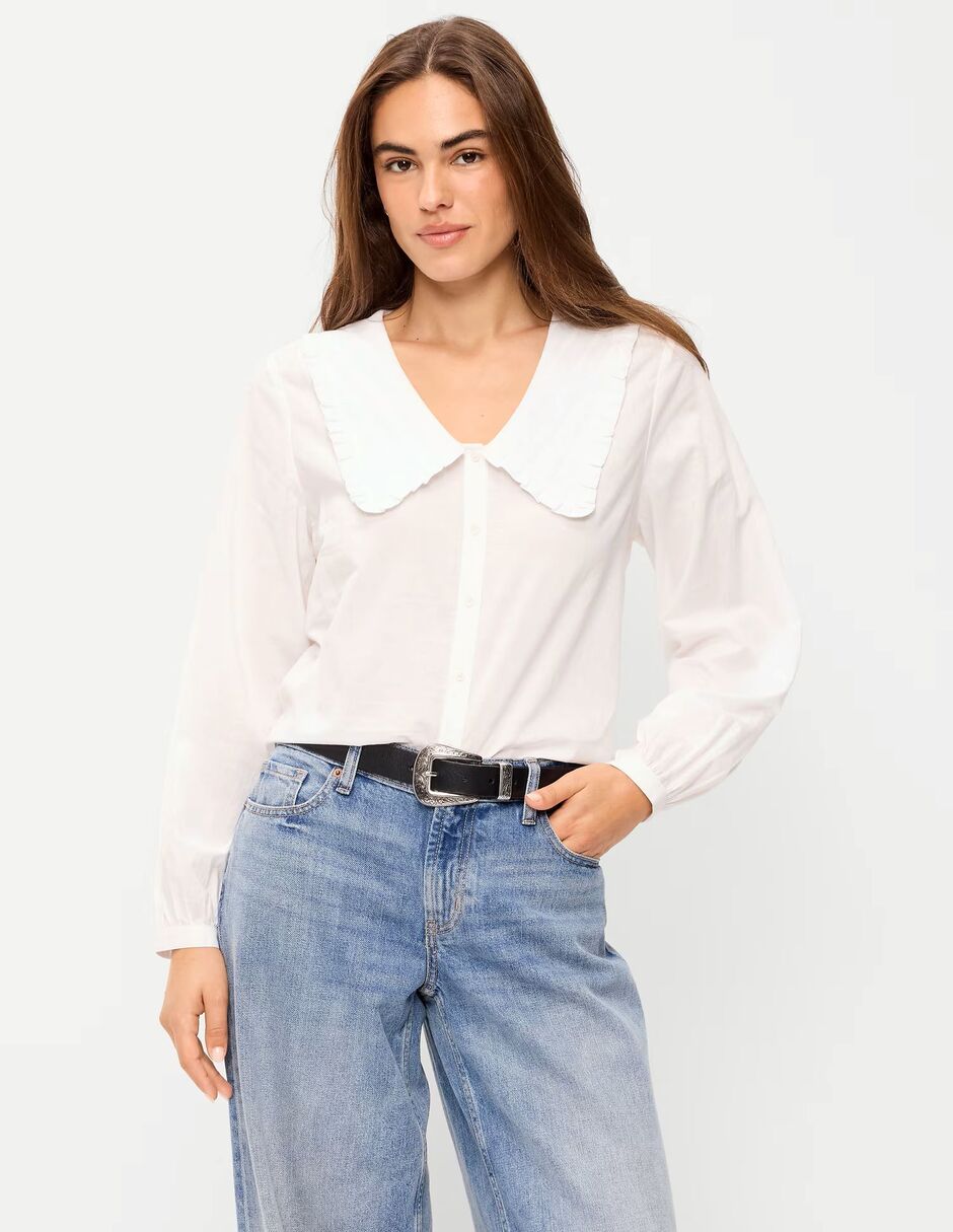 Blusa manga larga para mujer