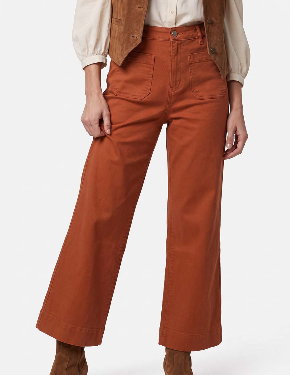 Jeans relaxed wide leg corte cintura para mujer 2