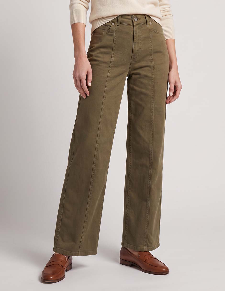 Jeans straight cintura para mujer