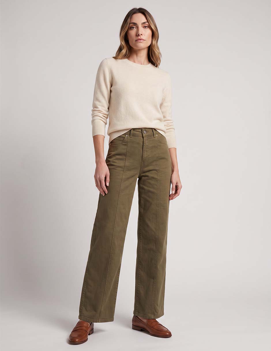 Jeans straight cintura para mujer 3