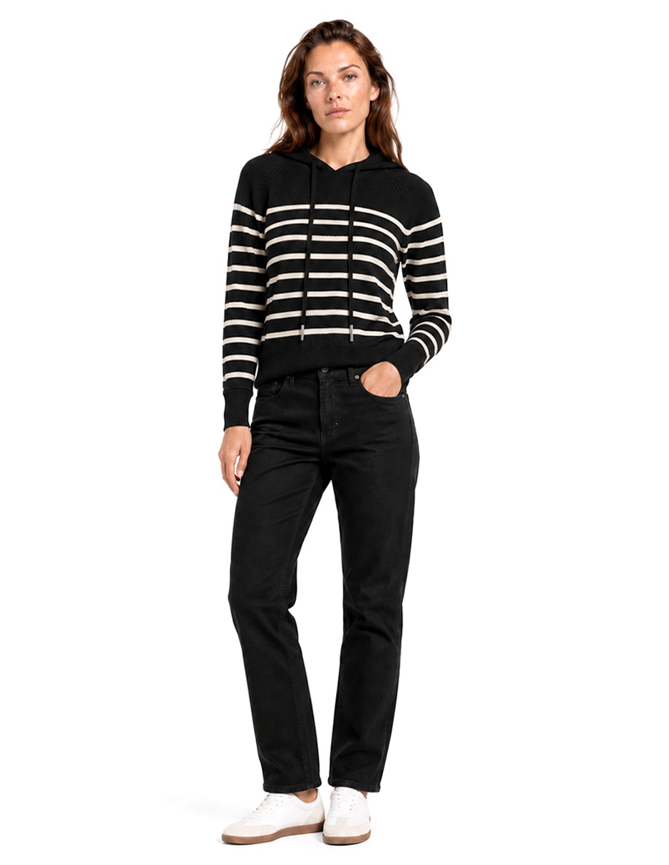 Sudadera con capucha y bolsa foley’s para mujer 2