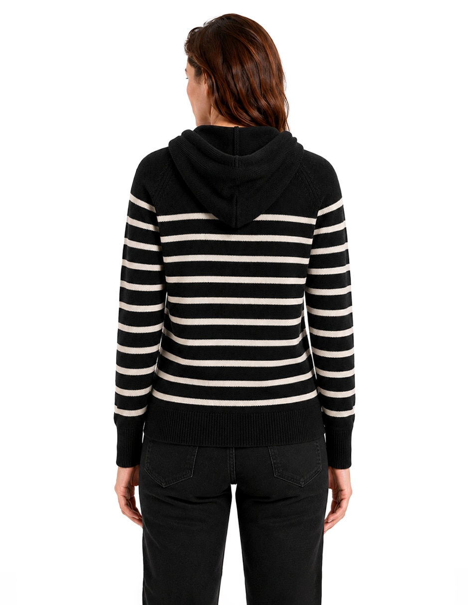 Sudadera con capucha y bolsa foley’s para mujer 3