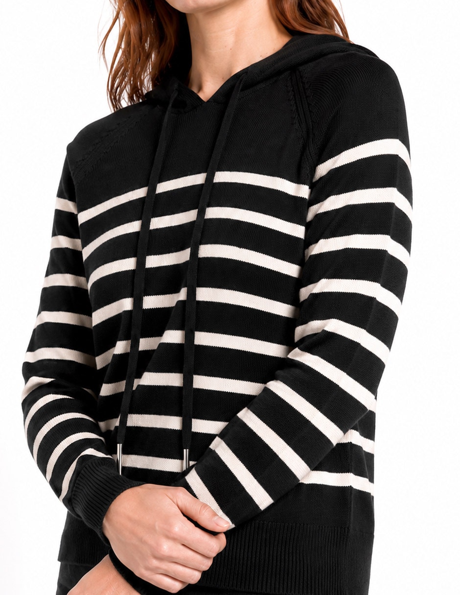 Sudadera con capucha y bolsa foley’s para mujer 4