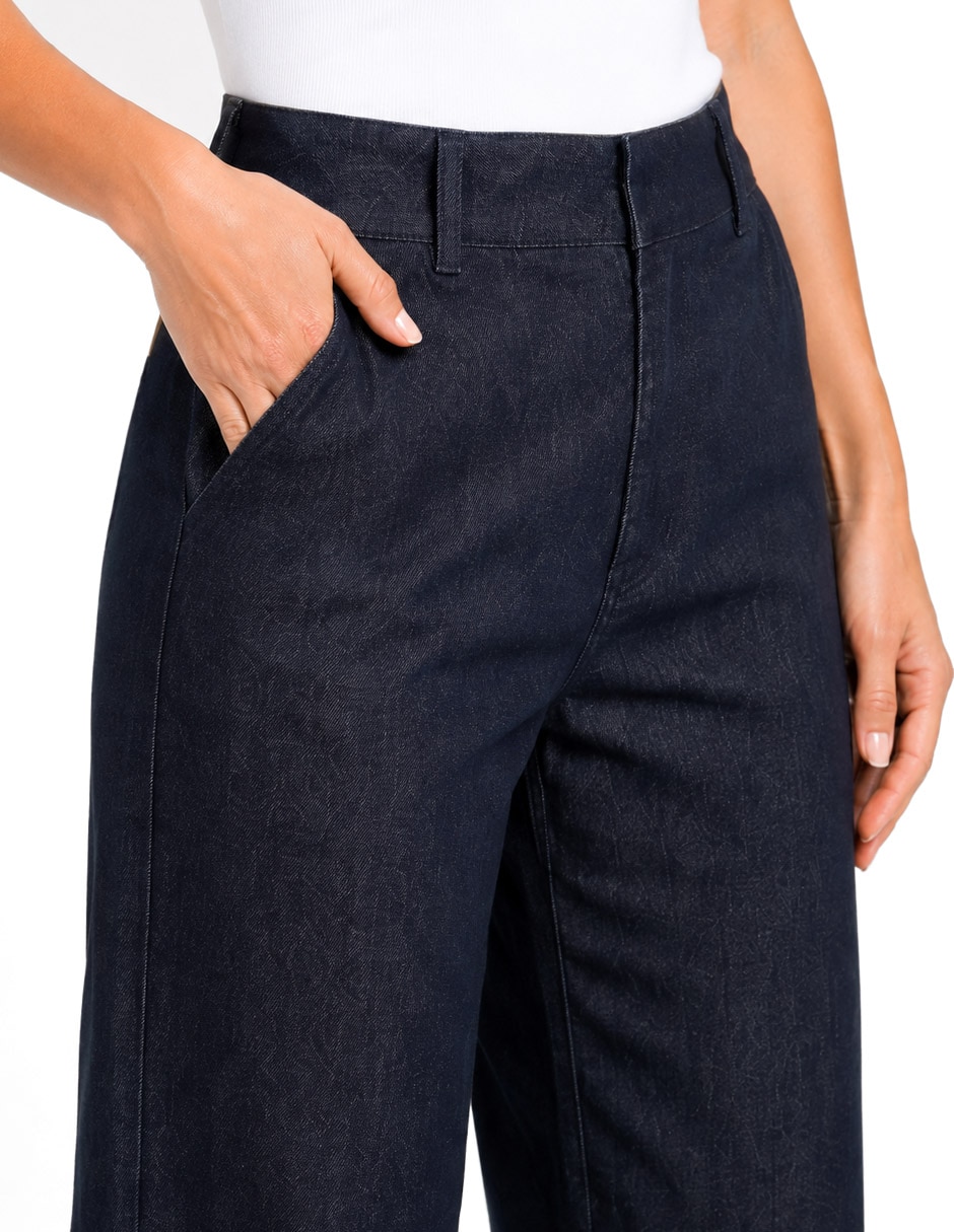 Jeans regular relajado cintura para mujer 4