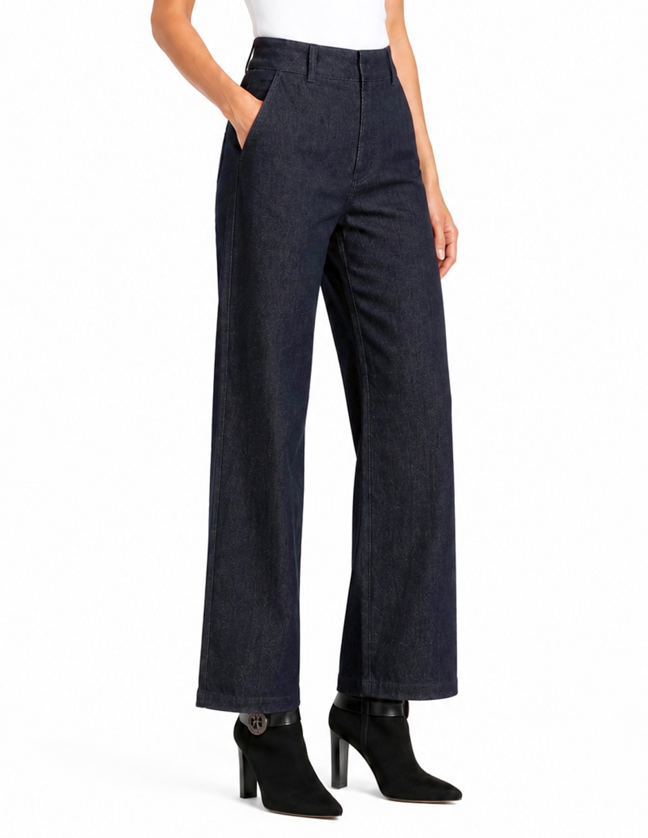 Jeans regular relajado cintura para mujer 5