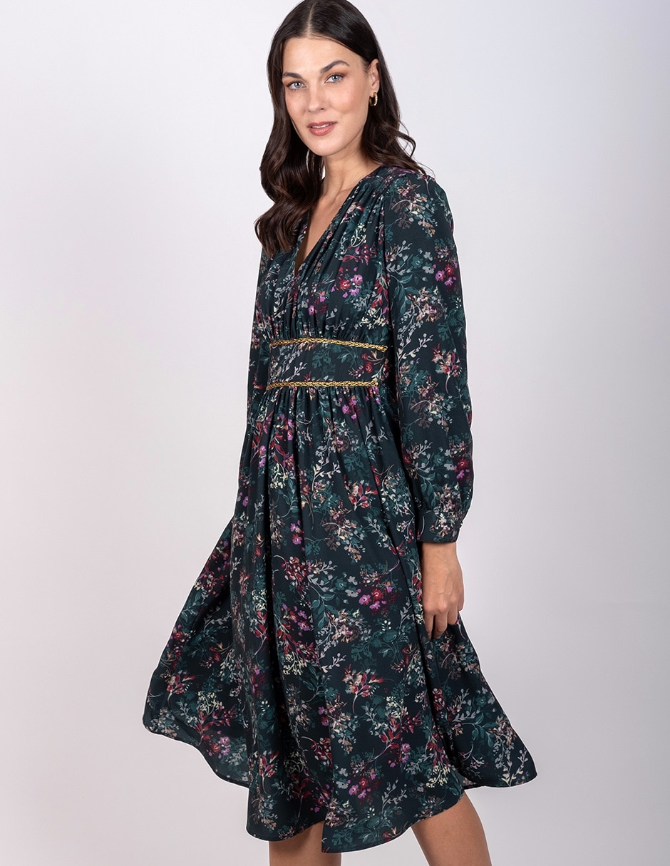 Vestido a la rodilla casual delirium para mujer 4