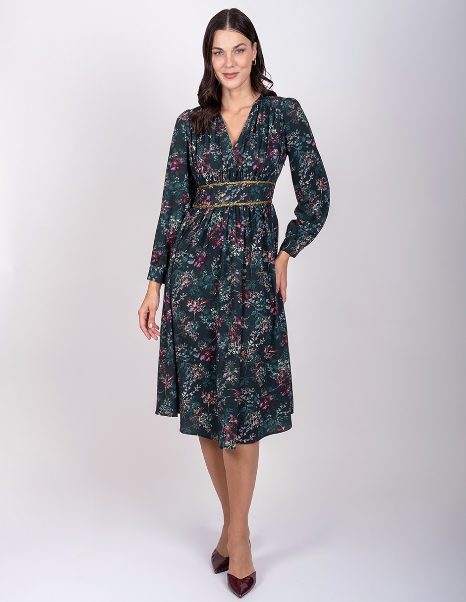 Vestido a la rodilla casual delirium para mujer 2
