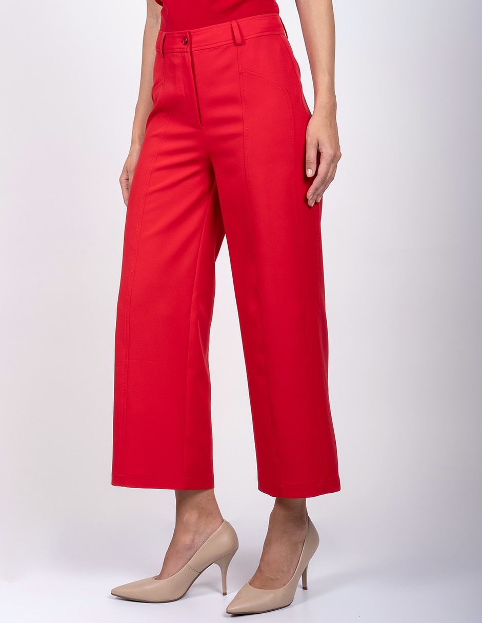 Pantalón regular recto para mujer 4