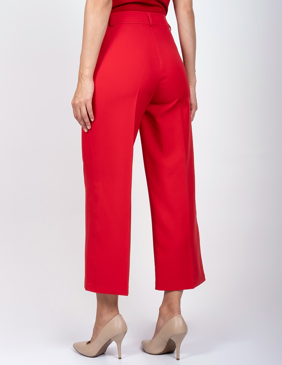 Pantalón regular recto para mujer 2