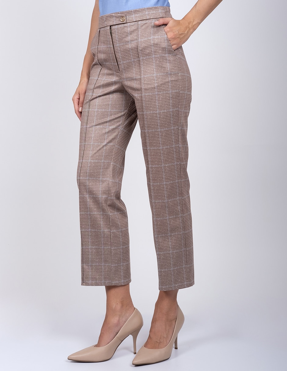 Pantalón regular recto para mujer 4