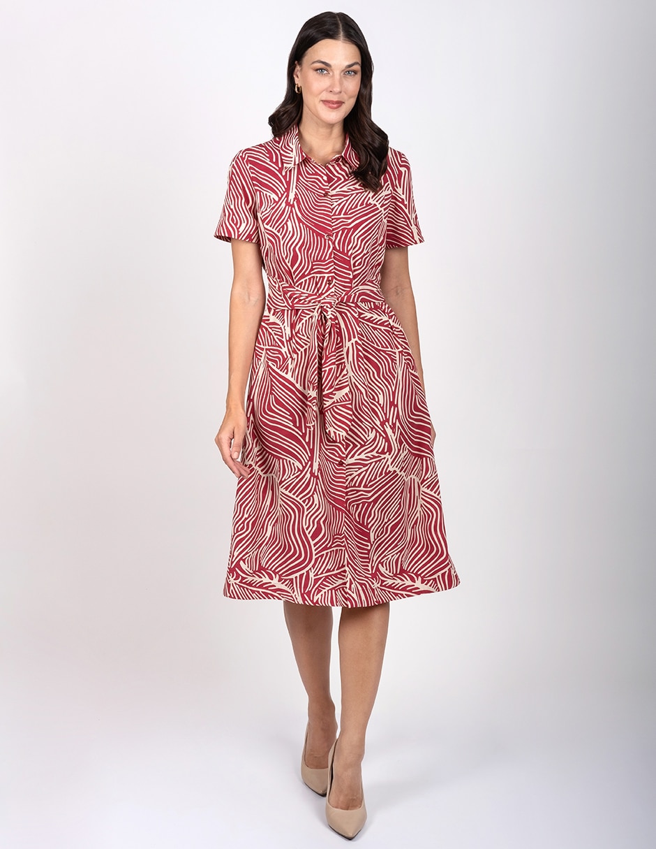 Vestido a la rodilla casual para mujer 2