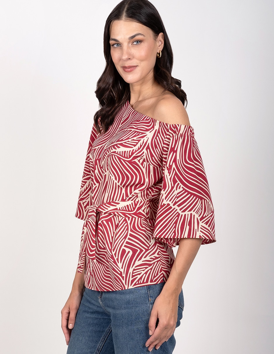 Blusa manga corta para mujer 4