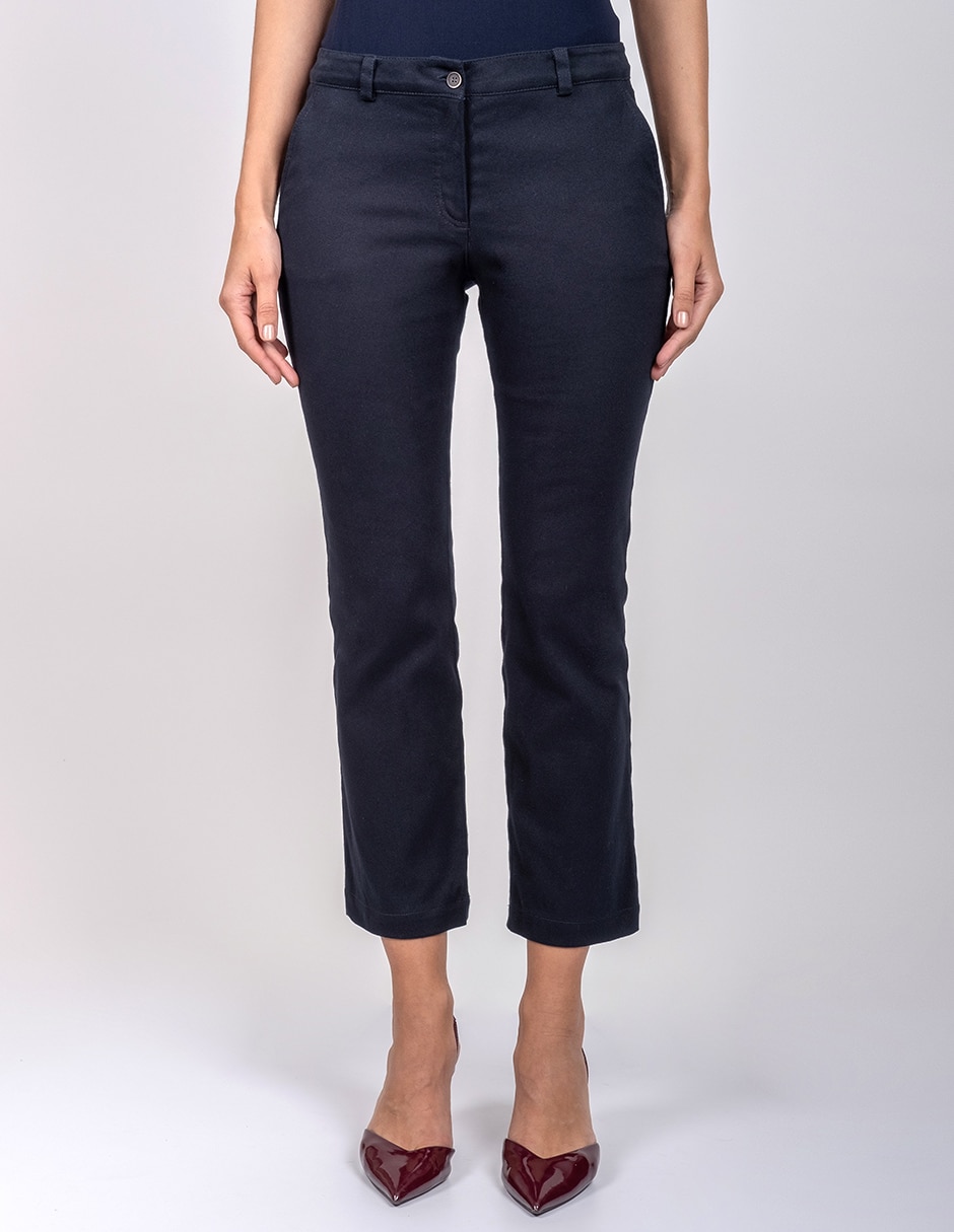 Pantalón regular recto para mujer