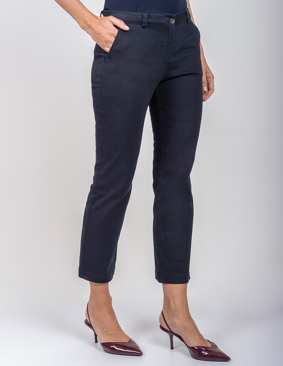 Pantalón regular recto para mujer 4