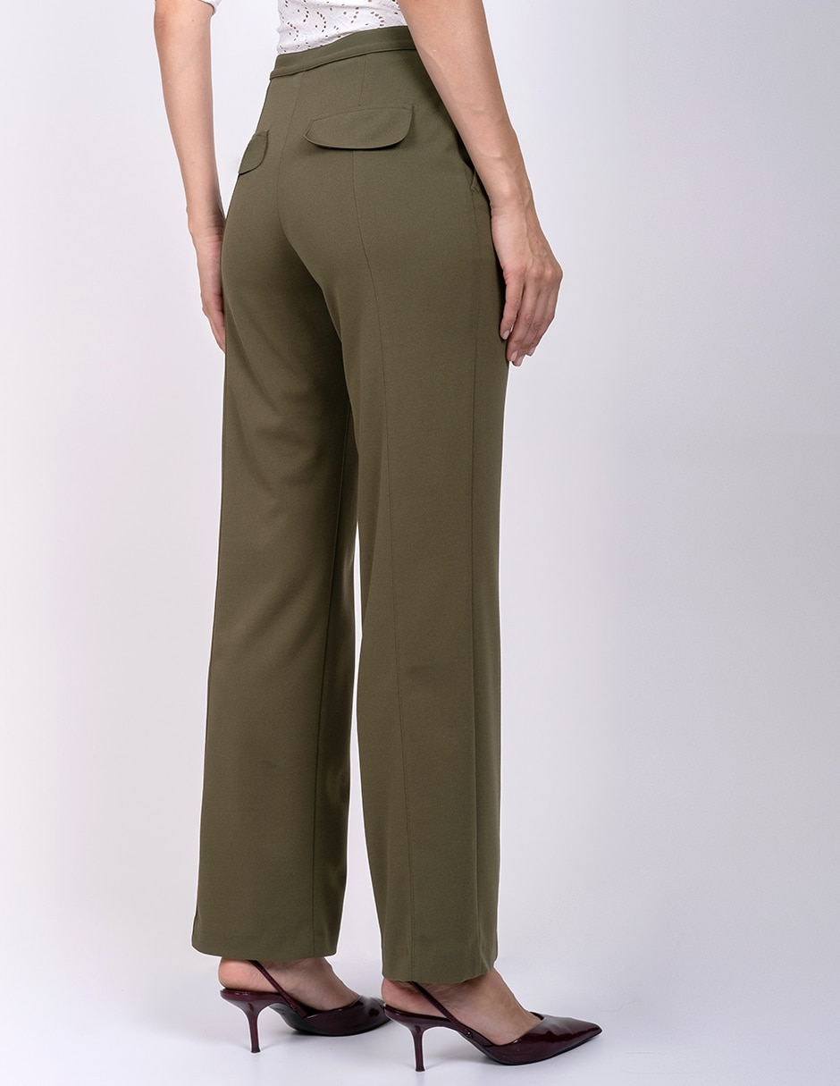 Pantalón regular recto para mujer 3