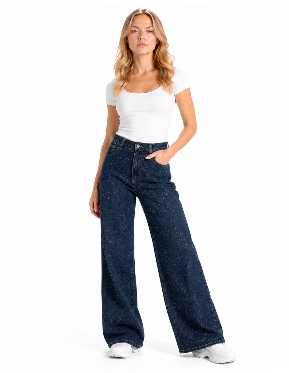 Jeans bota 226940 denim para mujer 2