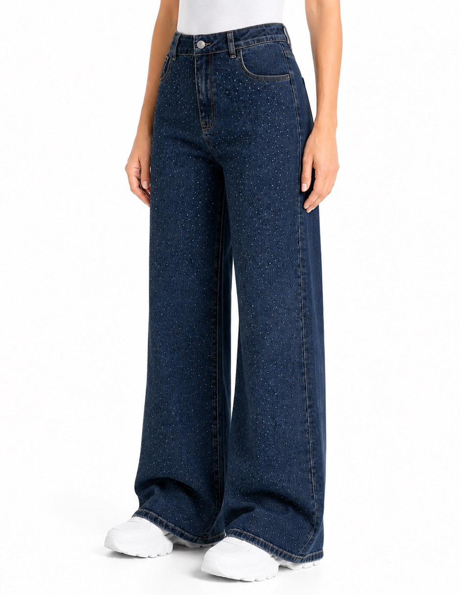 Jeans bota 226940 denim para mujer 5