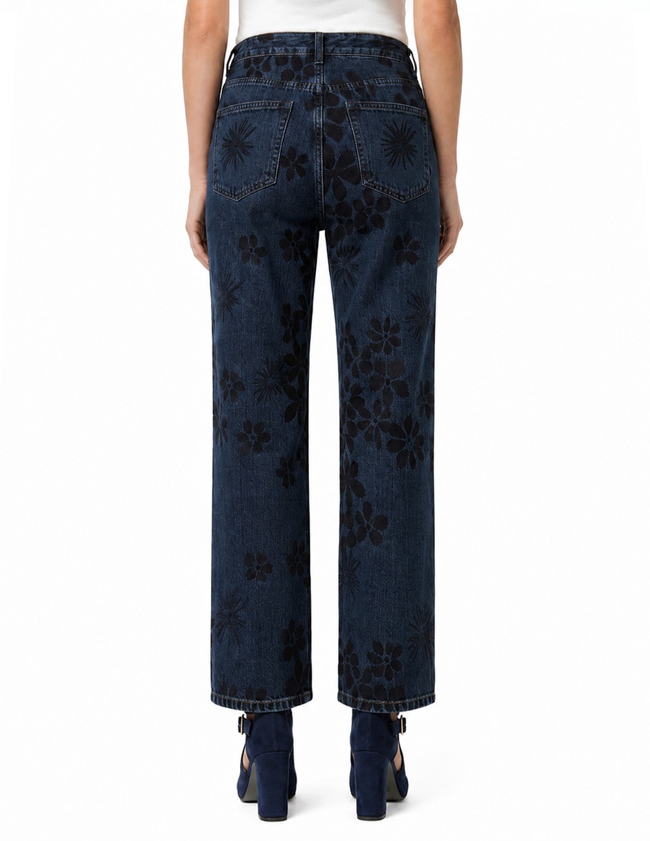 Jeans regular bota cintura para mujer 3
