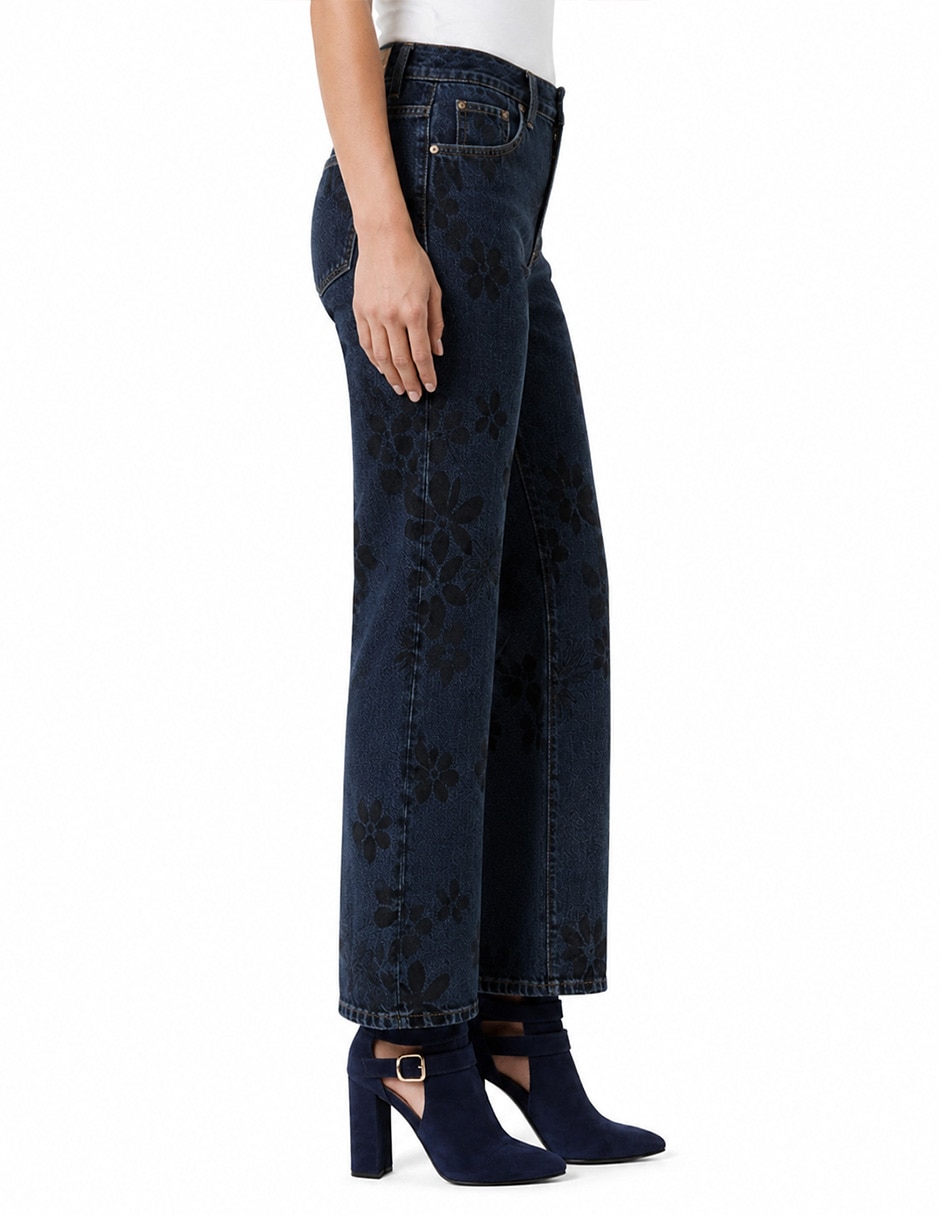 Jeans regular bota cintura para mujer 5