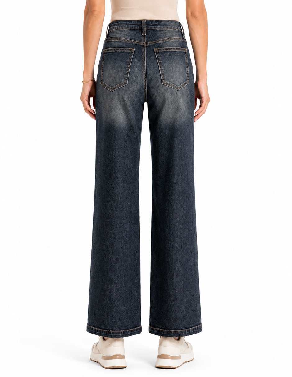 Jeans bota 226952 denim para mujer 4