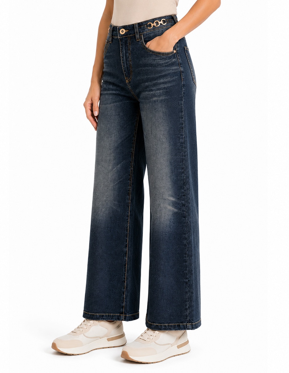 Jeans bota 226952 denim para mujer 2