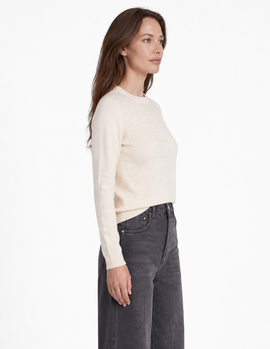 Suéter cuello redondo para mujer 2