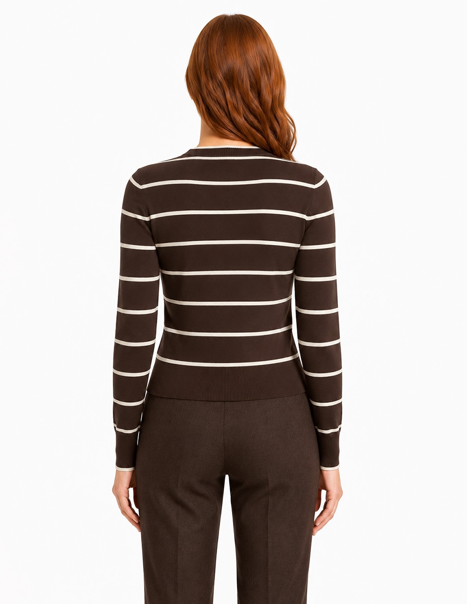Suéter cuello redondo para mujer 3