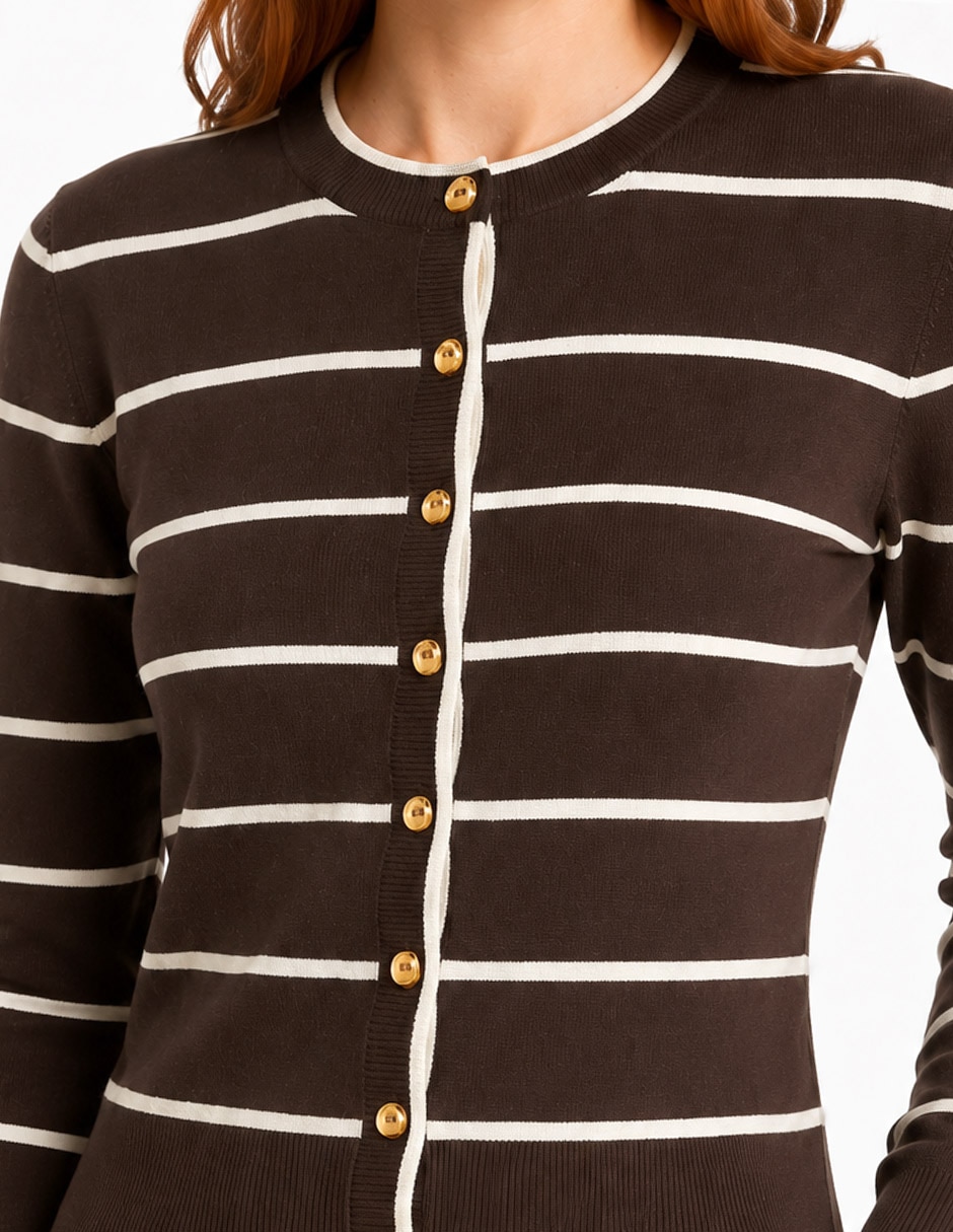 Suéter cuello redondo para mujer 4