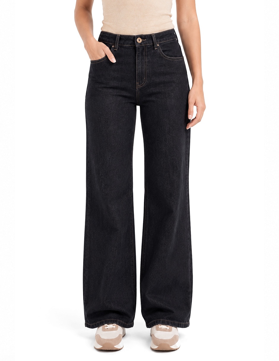 Jeans/jegging/jeans jogger regular wide leg cintura fd2606 denim para mujer Jeans/jegging/jeans jogger regular wide leg cintura fd2606 denim para mujer