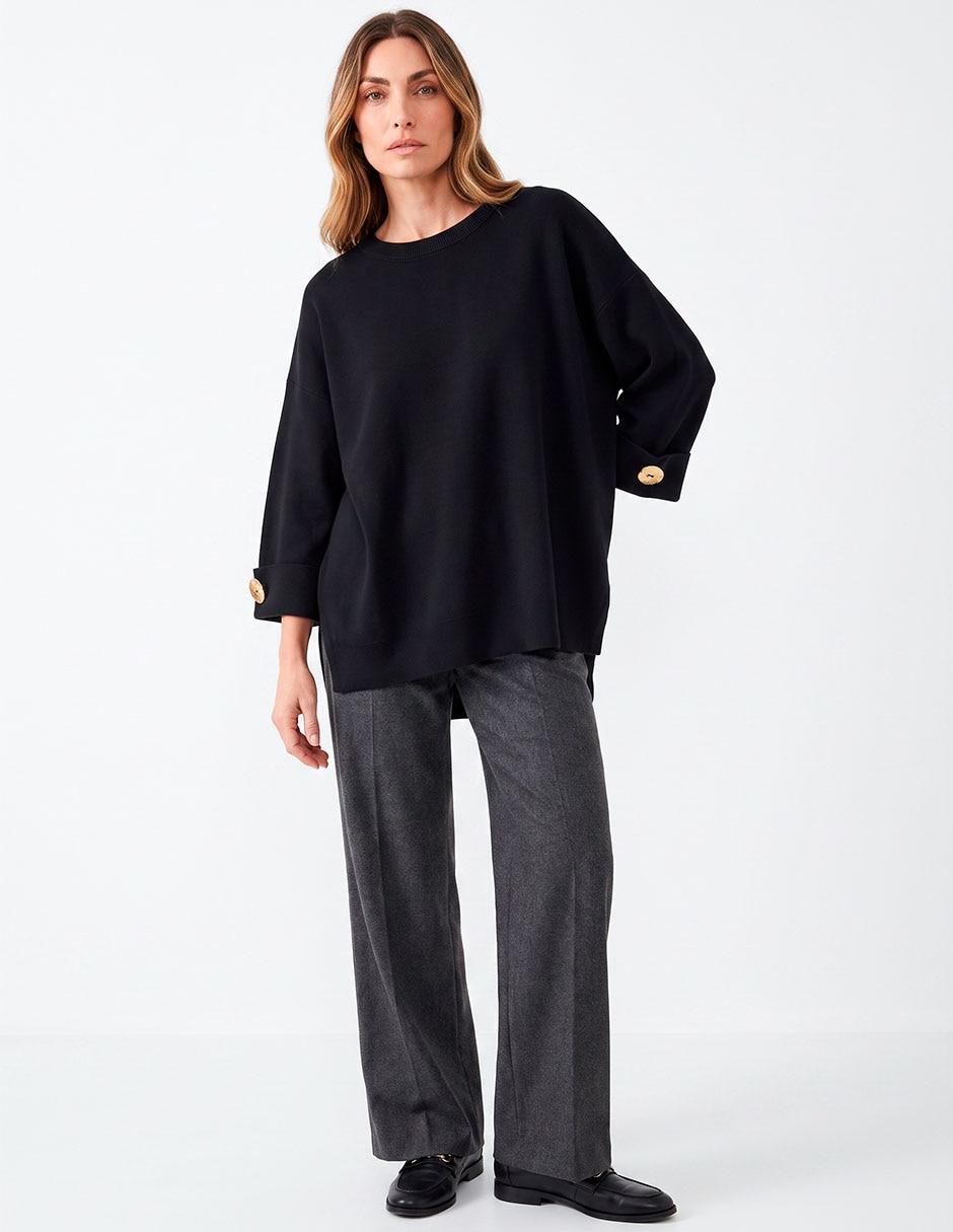 Suéter cuello redondo para mujer Suéter cuello redondo para mujer