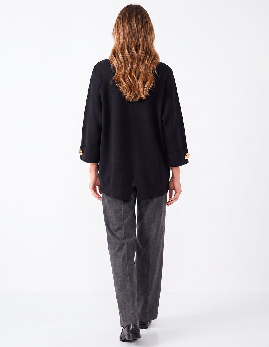 Suéter cuello redondo para mujer 4