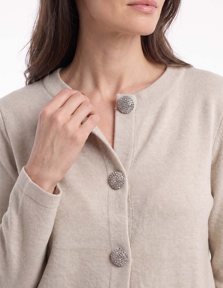 Suéter cuello redondo para mujer 2