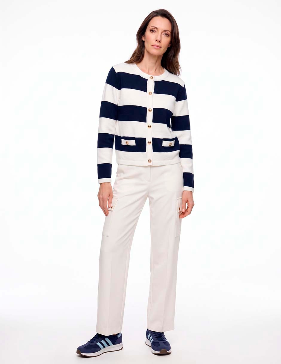 Suéter cuello redondo para mujer