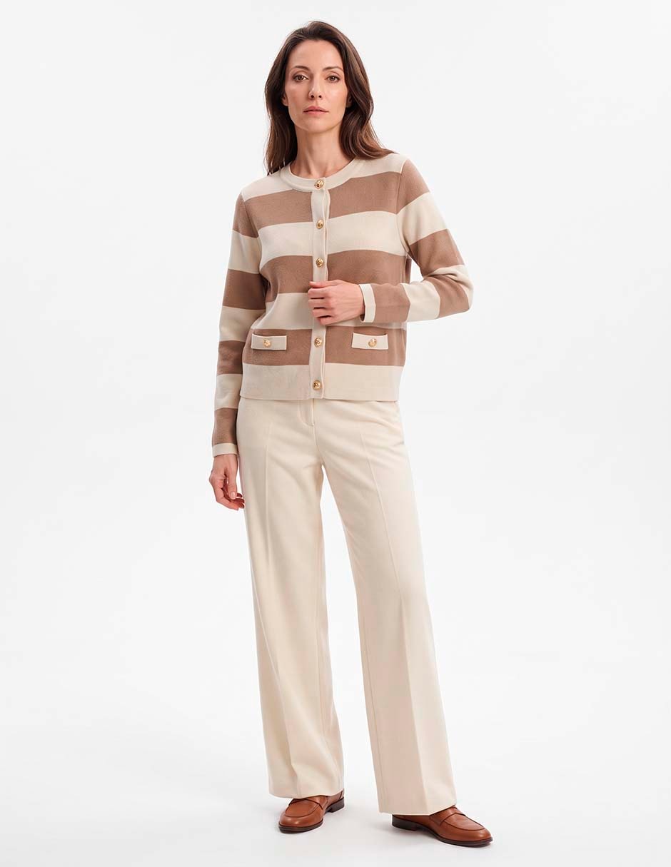 Suéter cuello redondo para mujer 1
