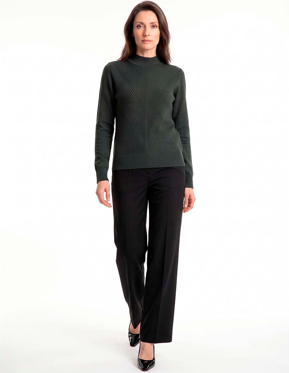 Suéter cuello redondo para mujer 1