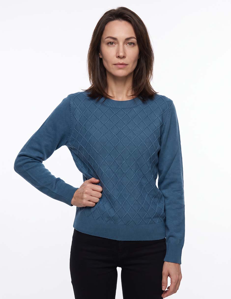 Suéter cuello redondo para mujer Suéter cuello redondo para mujer