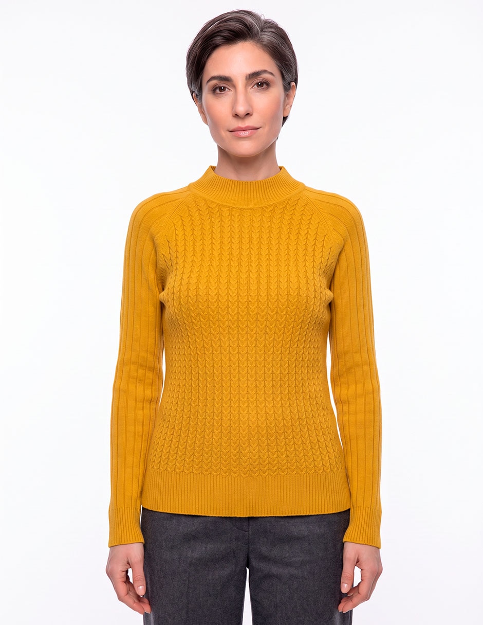 Suéter cuello simulado para mujer
