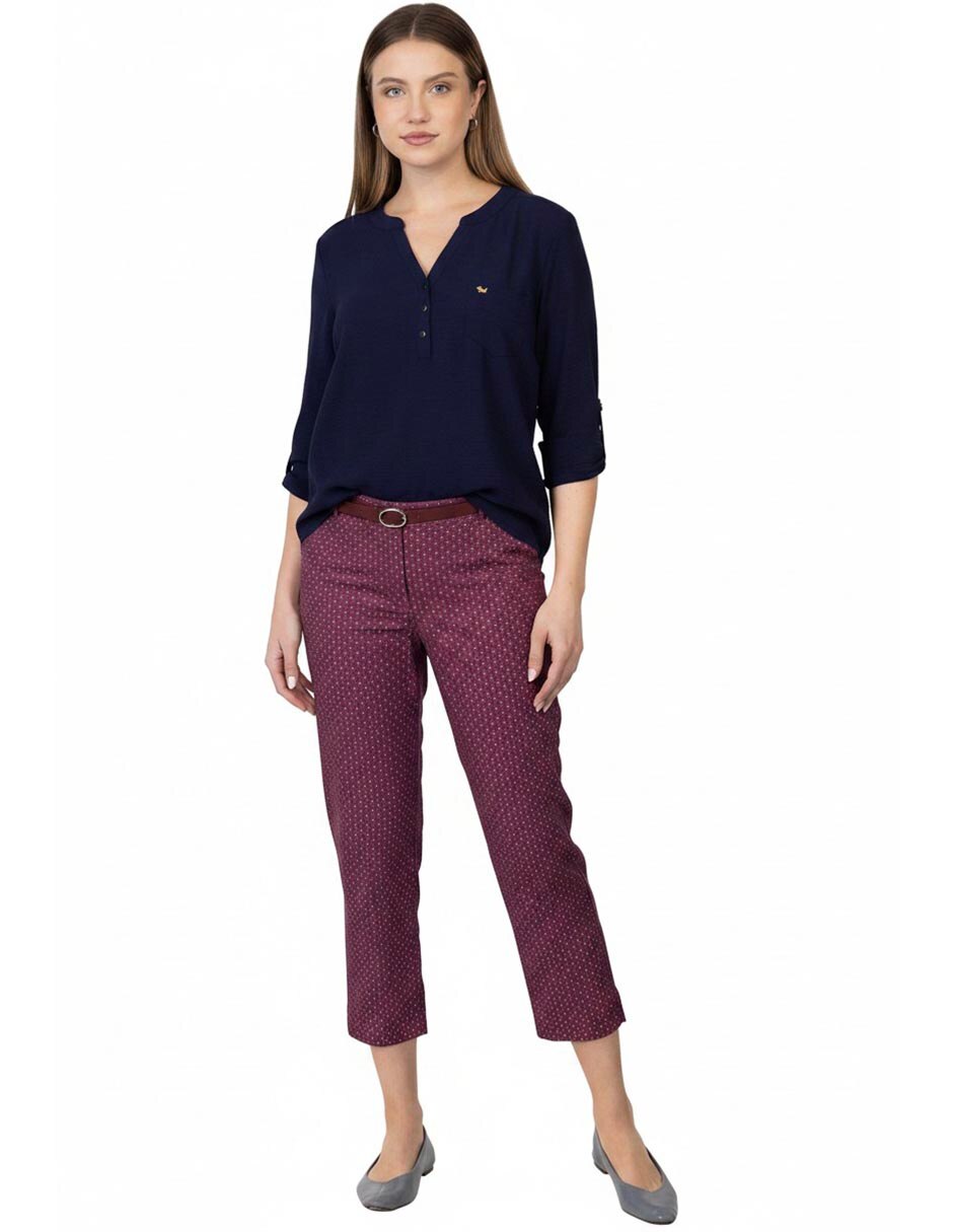 Pantalón regular regular para mujer 3