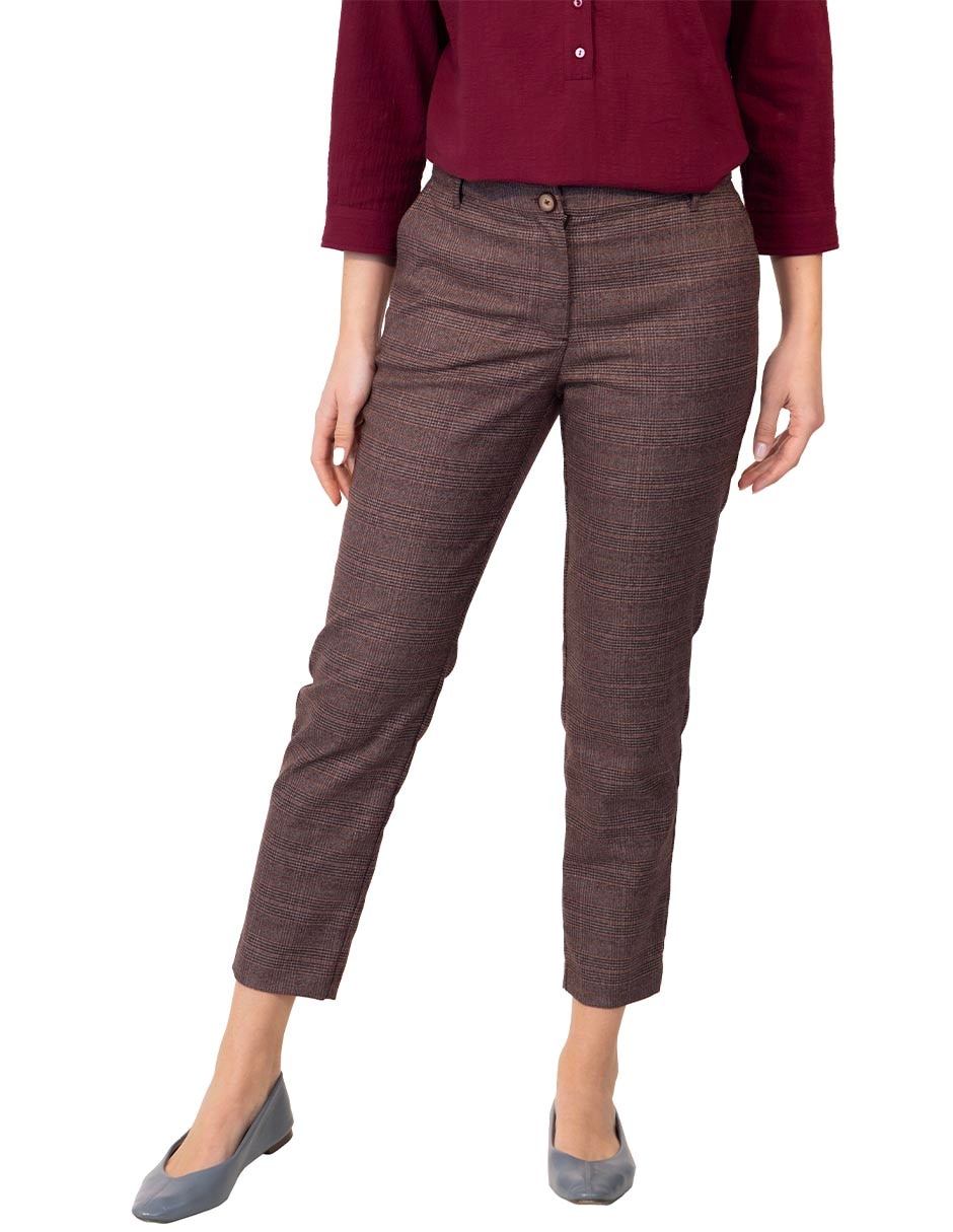 Pantalón regular regular para mujer
