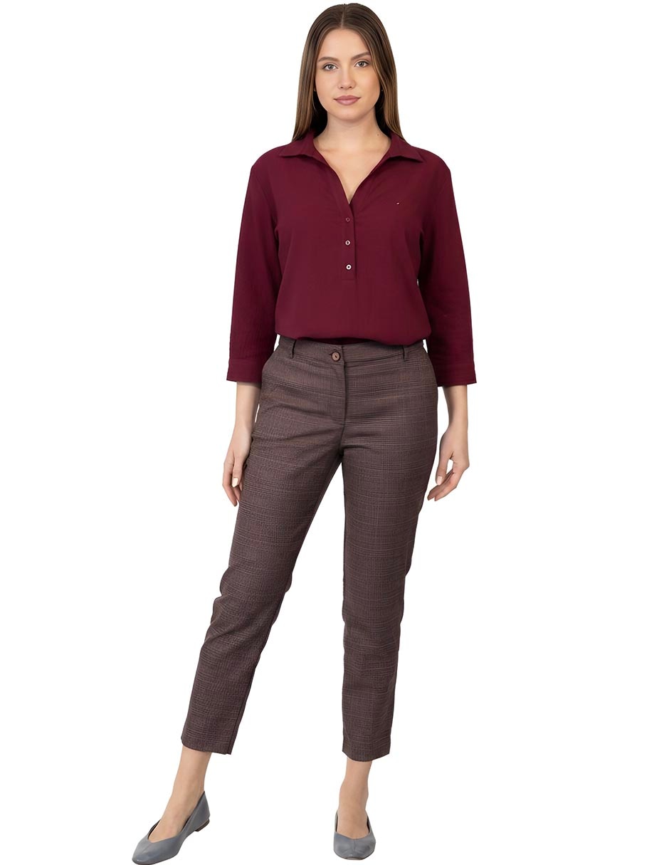 Pantalón regular para mujer 4