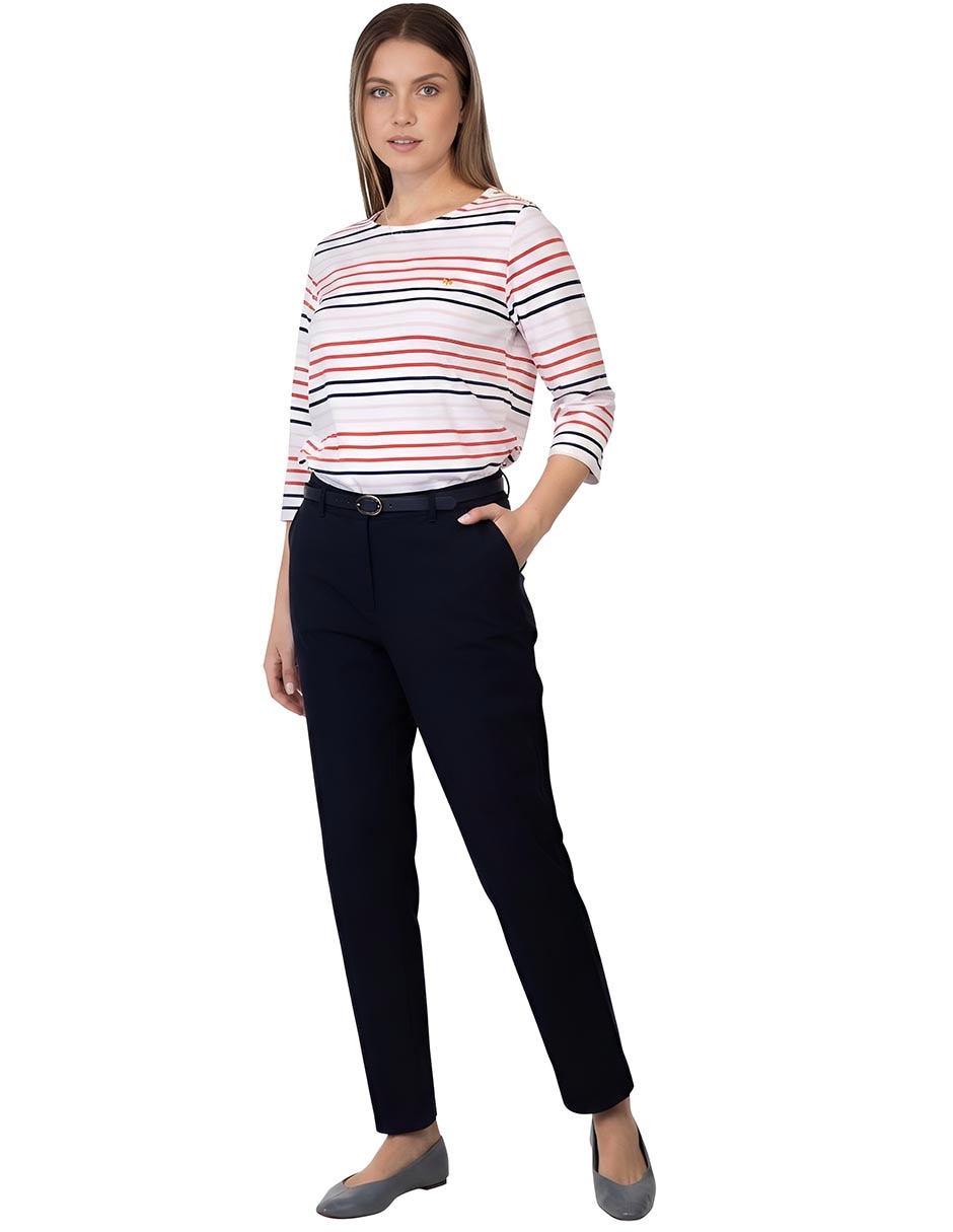 Pantalón regular regular para mujer 2