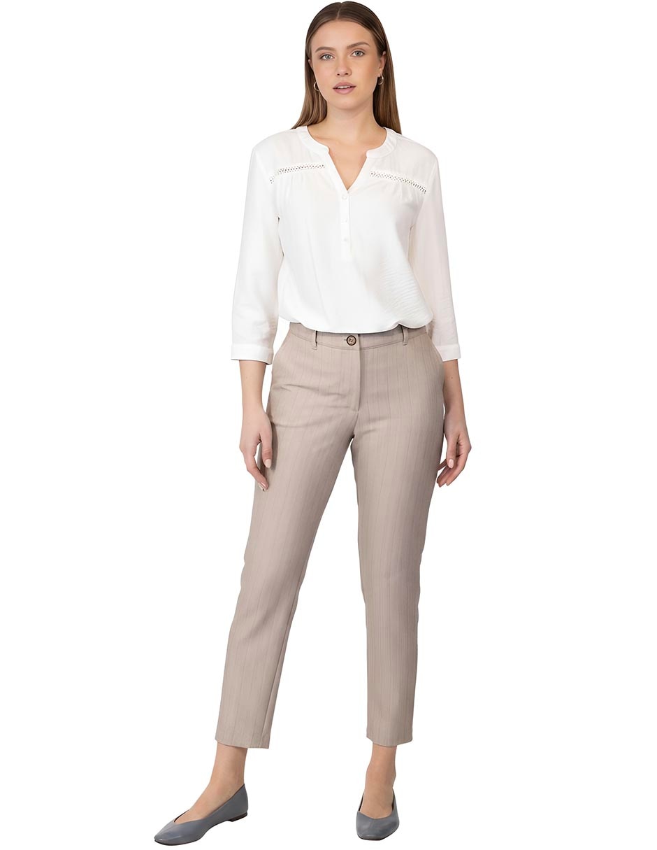Pantalón regular regular para mujer 3