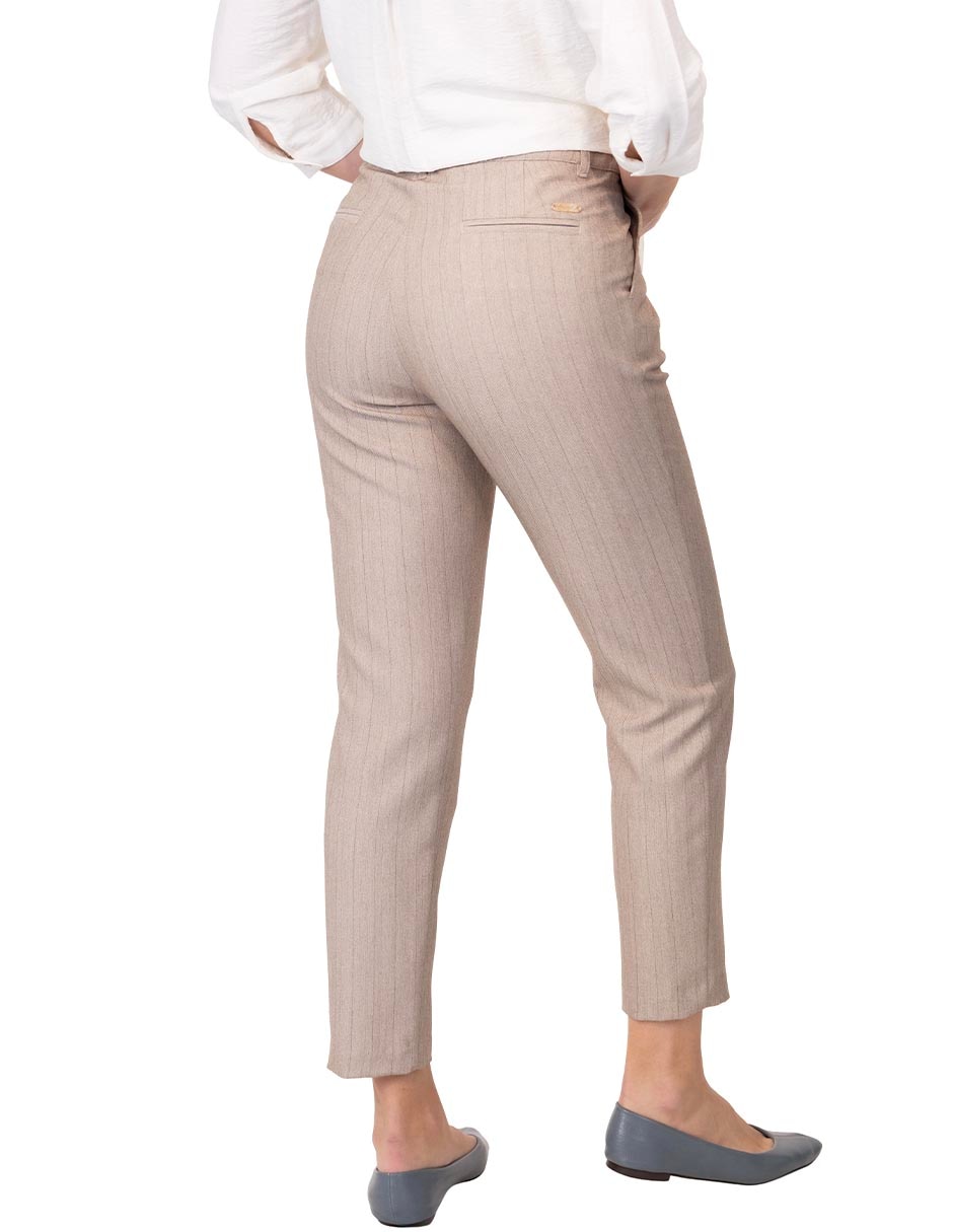 Pantalón regular regular para mujer 2