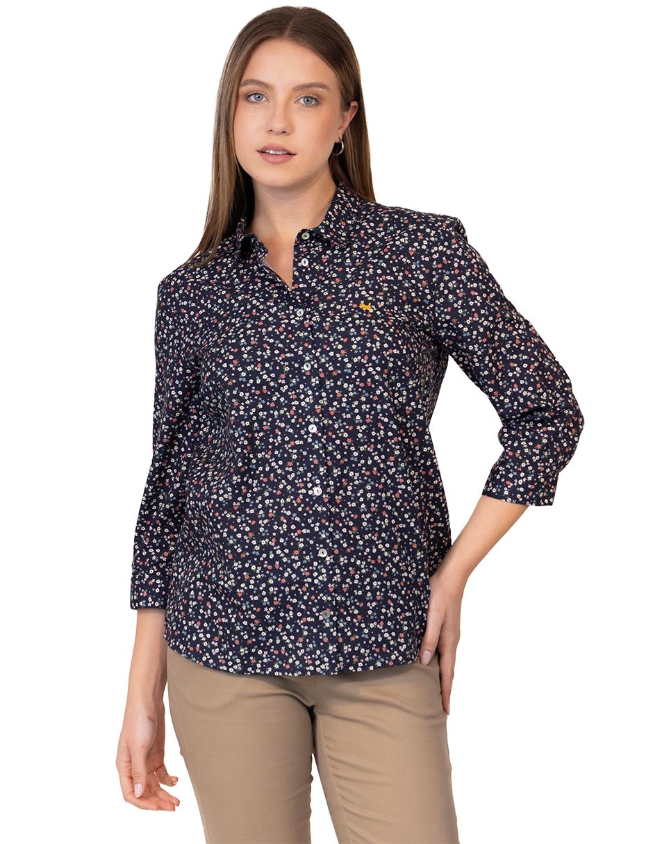 Blusa manga 3/4 para mujer Blusa manga 3/4 para mujer