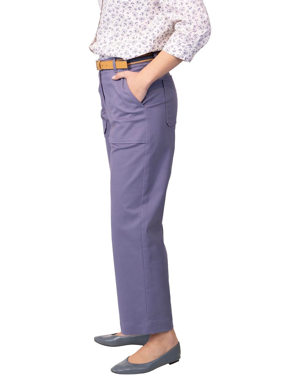 Pantalón regular regular para mujer 4