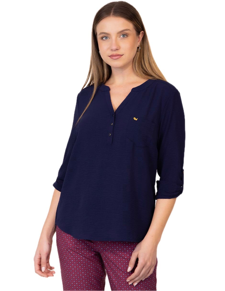Blusa manga 3/4 para mujer